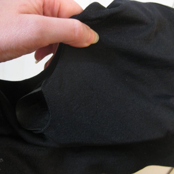 NWOT black zip front sports bra M med - Picture 5 of 6